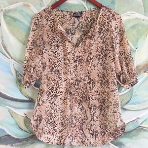 Snake Skin Print Blouse